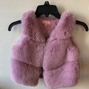 Pink Faux Fur Vest